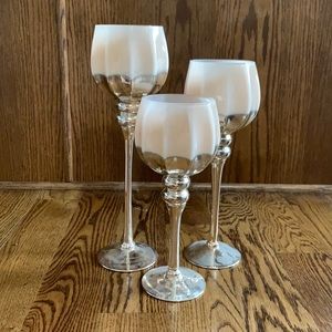 Blush Candleholders Set of 3